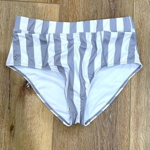 High waisted swim bottoms